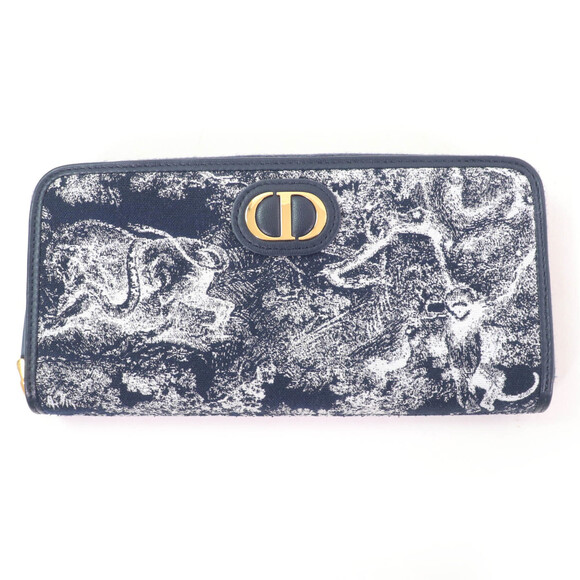 Christian Dior S2094UNJR 30 Montaigne Voyageur Long Wallet Reverse Toile de ...